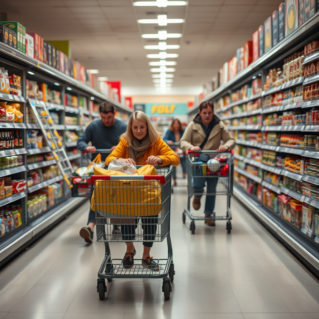 Thrilled shoppers bag hundreds of pounds worth of food in trolley dash at new Nottinghamshire store 